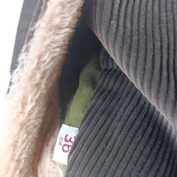 Vintage Mighty Mac Cape Ann Corduroy Men 36 Jacket Coat Faux Fur Lined Boating - Picture 10 of 13